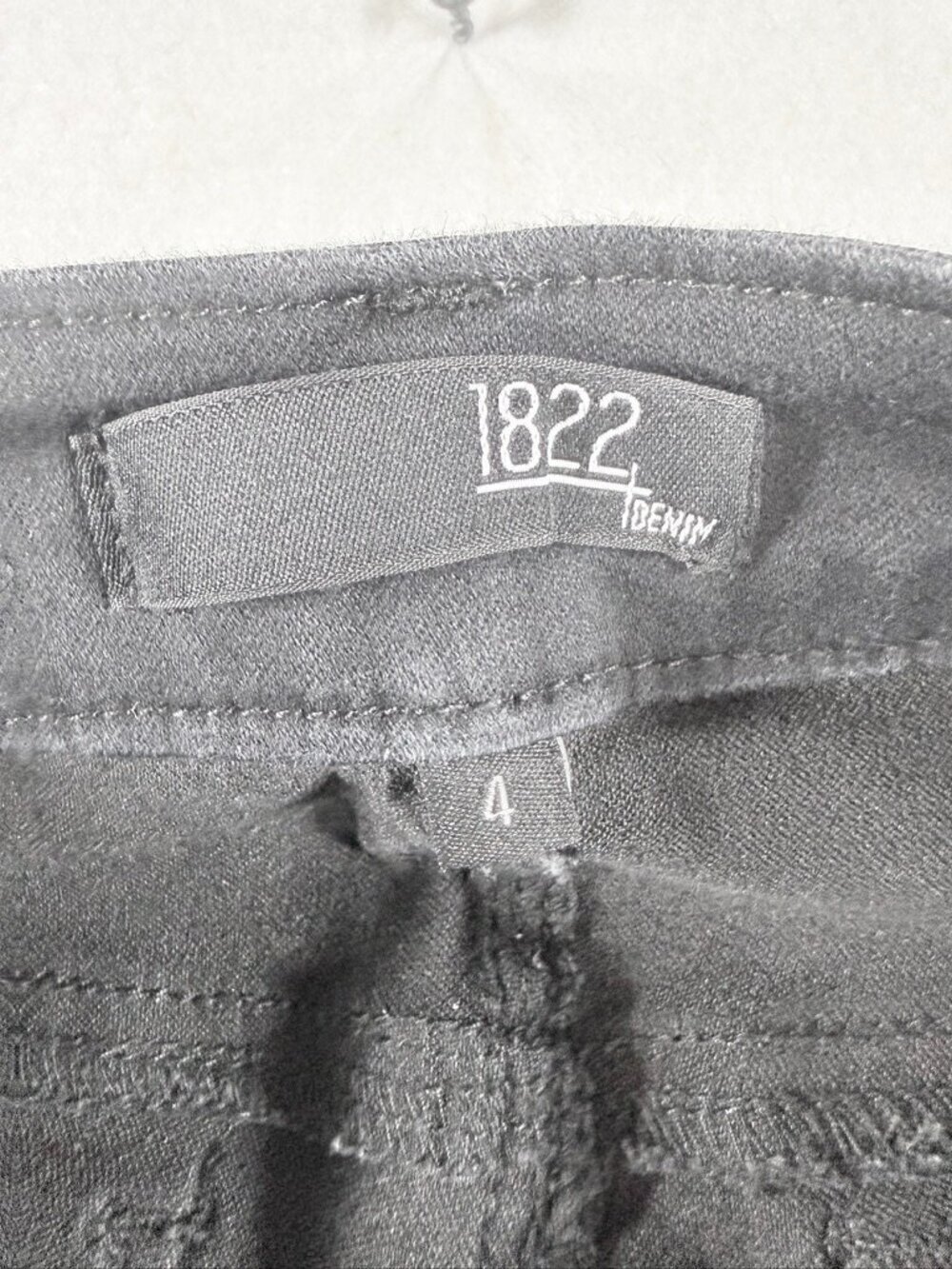 1822 Denim Black Skinny Stretch Jeans Women Size 4 Mid Rise Classic - Picture 11 of 13